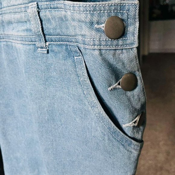 FOREVER21| Denim Overall skirt - Picture 4 of 6